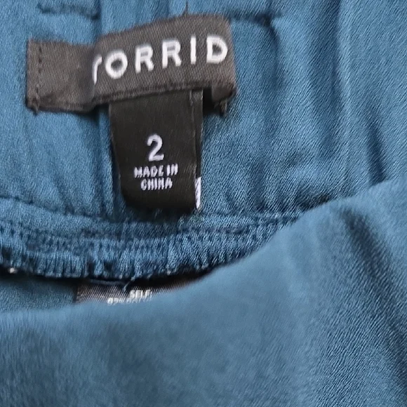 Torrid Women's Teal Dress Pants - Picture 2 of 3